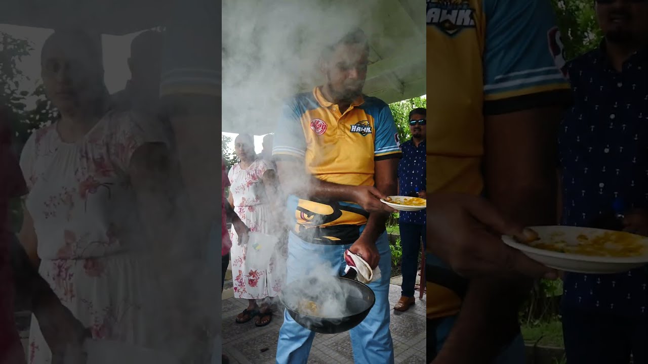 🇬🇾 President of Guyana Iron Chef Cooking Guyanese Food #shorts