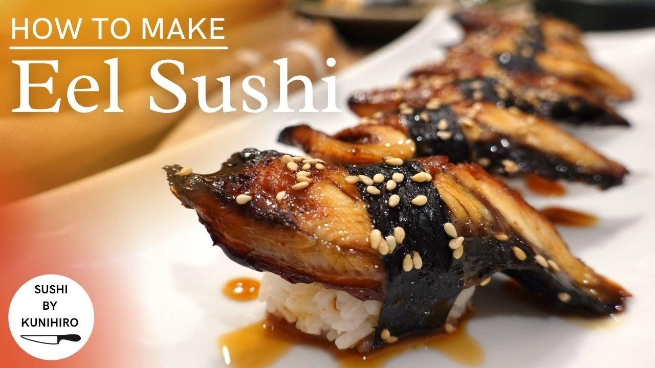 How to make delicious eel sushi. (How to handle pre-cooked eel.)(How to make eel sauce.)