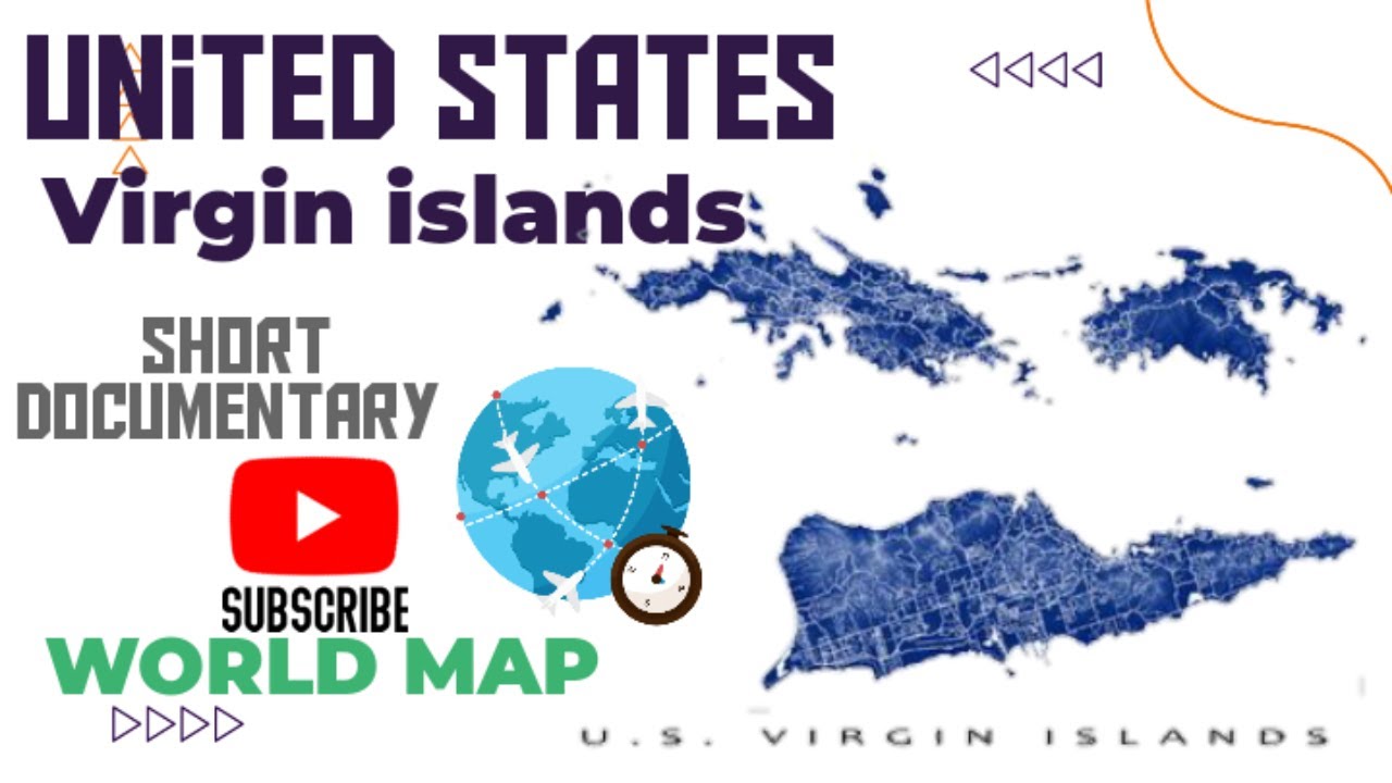 United States Virgin Islands, US Overseas Territories, Map of US Virgin Islands, World Map Series