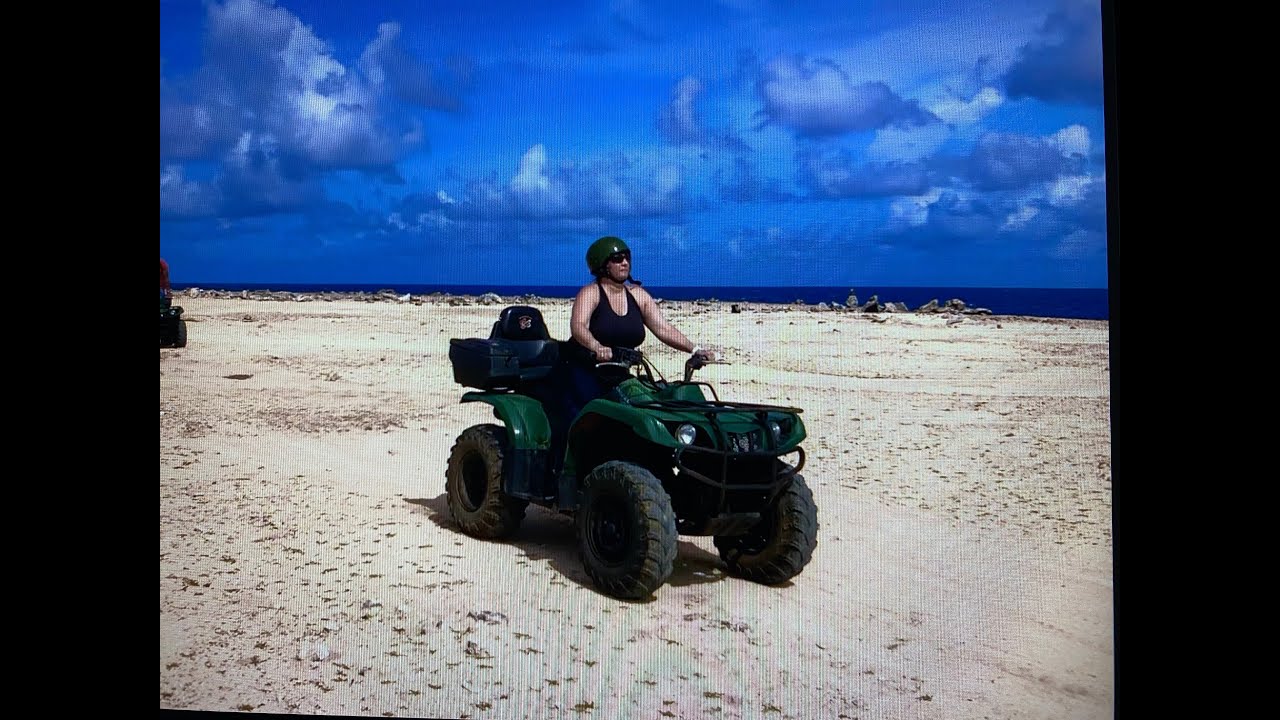 #95 ATV Desert Ride Bonaire Cruise Excursion, Caves, Cactus, and Ocean, ATV’s Yamaha 350, Can Am 500