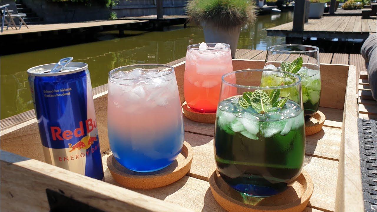 MOCKTAİL BLUE CURAÇAO REDBULL #cocktail#mocktail#redbull#monin