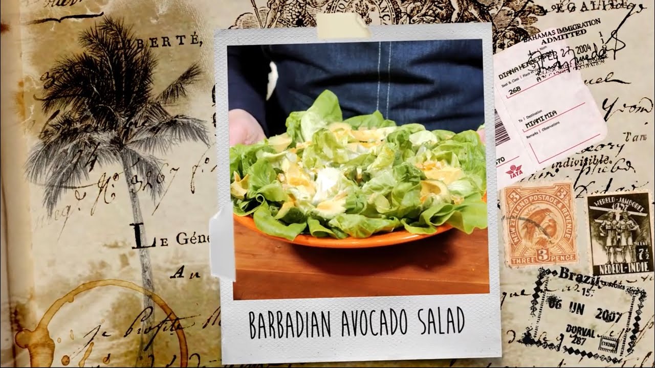 Barbadian Avocado Salad | Caribbean Recipes | Food Travels