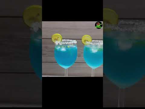 Special Summer drink | Blue Lemonade | Blue Lagoon Mocktail |Blue curacao Lemonade | #Shorts#