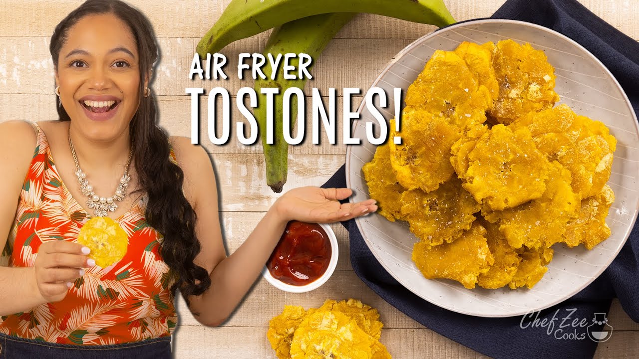 How To Make Air Fryer Tostones | Air Fryer Recipes | Chef Zee Cooks