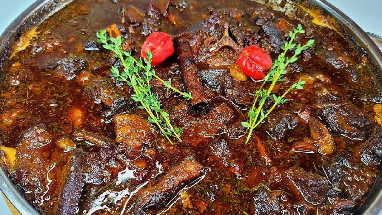 Guyanese pepper pot |recipe with lamb & goat meat