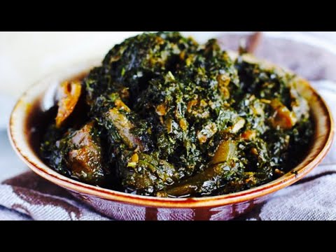 AFRICAN FOOD: How to make the best ERU vegetable soup (Cameroonian way)