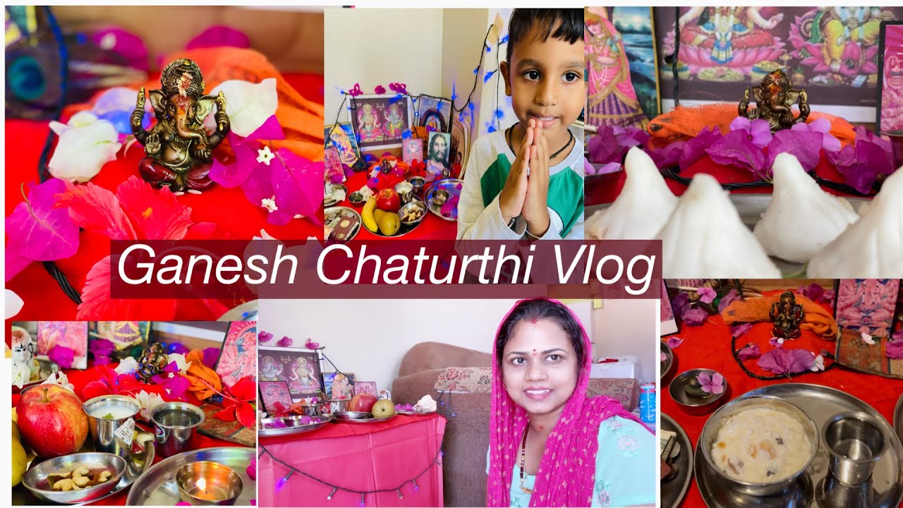 Ganesh Chaturthi Celebration Vlog in Caribbean Island | Modak recipe without mould | Indian Mom Vlog