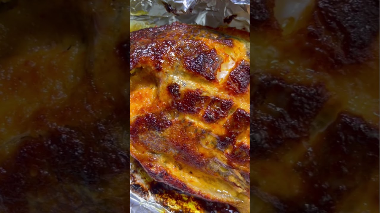 Oven grilled Tilapia full recipe on my channel#ghanafood #westafricanfood #tilapia #tilapiafish