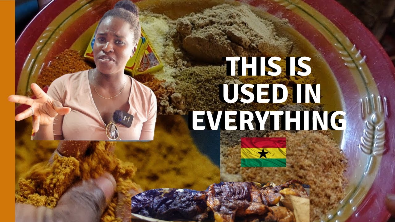 MAKING AN AFRICAN SPICE (SUYA POWDER) FOR A LIVING IN GHANA | GHANA FOOD RECIPES