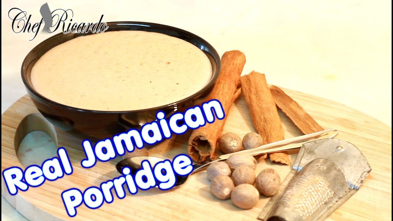 Real Jamaican Porridge With Peanut Cornmeal Jamaican Food | Recipes By Chef Ricardo