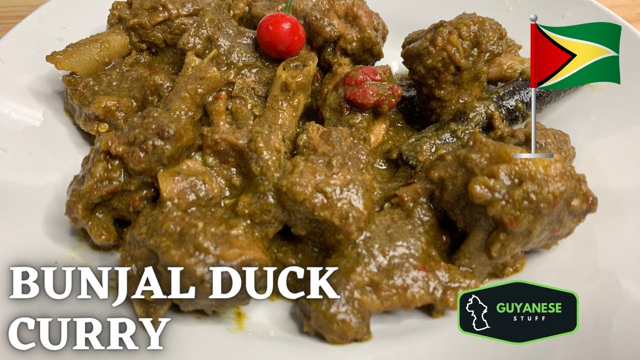 #Guyanese Bunjal Duck Curry Recipe 1 #GUYANA