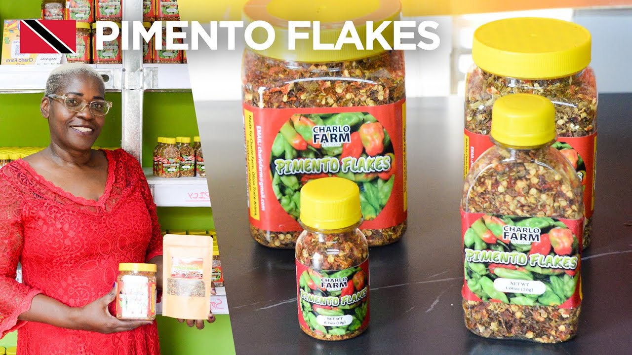 Innovative PIMENTO FLAKES Seasoning from Charlo Farm in Caigual, Trinidad & Tobago 🇹🇹 Foodie Nation