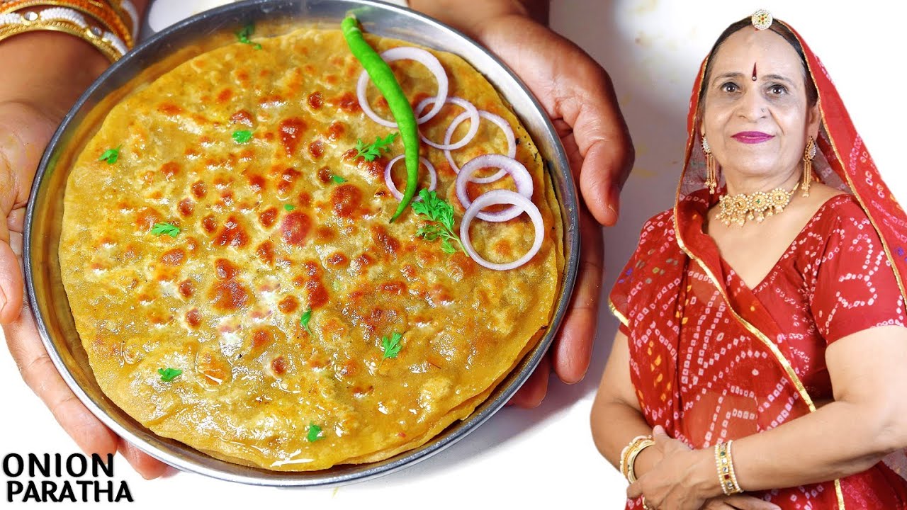 राजस्थान के प्रसिद्ध प्याज के परांठे बनाने के २ आसान तरीके – Onion Paratha recipe in Marwadi