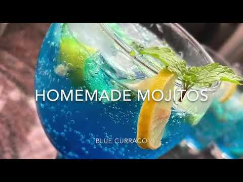 HOMEMADE BLUE CURACAO MOJITO RECIPE