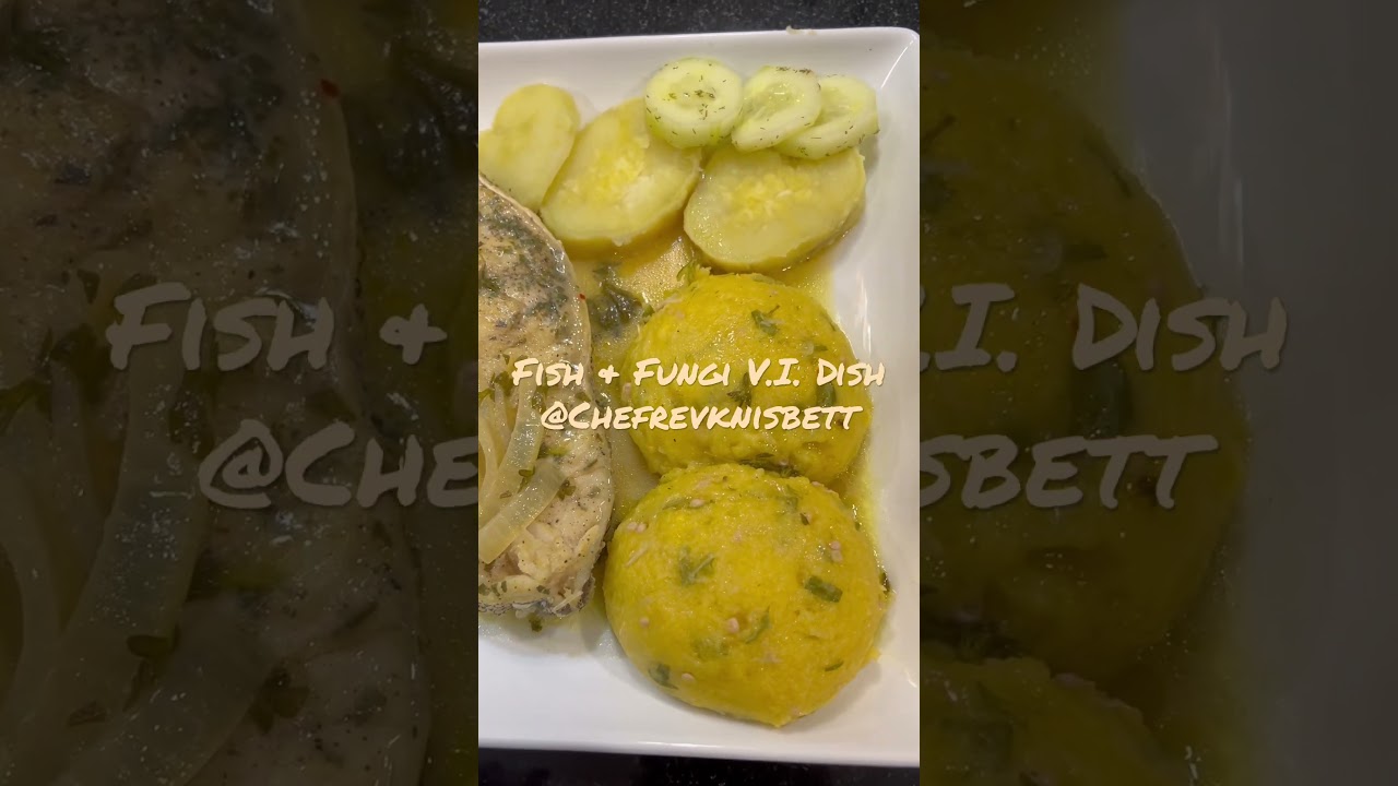 Fish & Fungi – #delicious #lovetocook #original #eat Native dish of the Virgin Islands