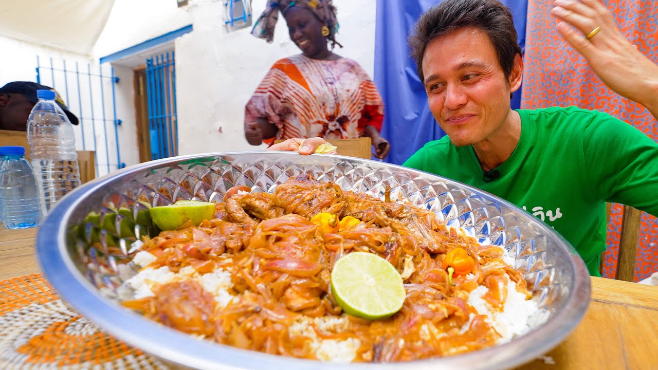 Whole Chicken + 10 Onions!! FOOD IN AFRICA – Senegal’s Unbelievable Chicken Yassa!!