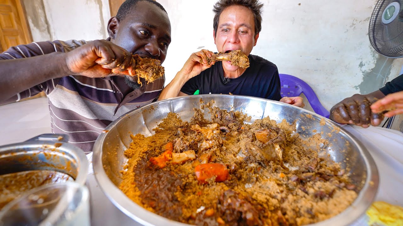 Whole Goat Stew in Africa!! VILLAGE FOOD in Senegal – Best Senegalese Food!!