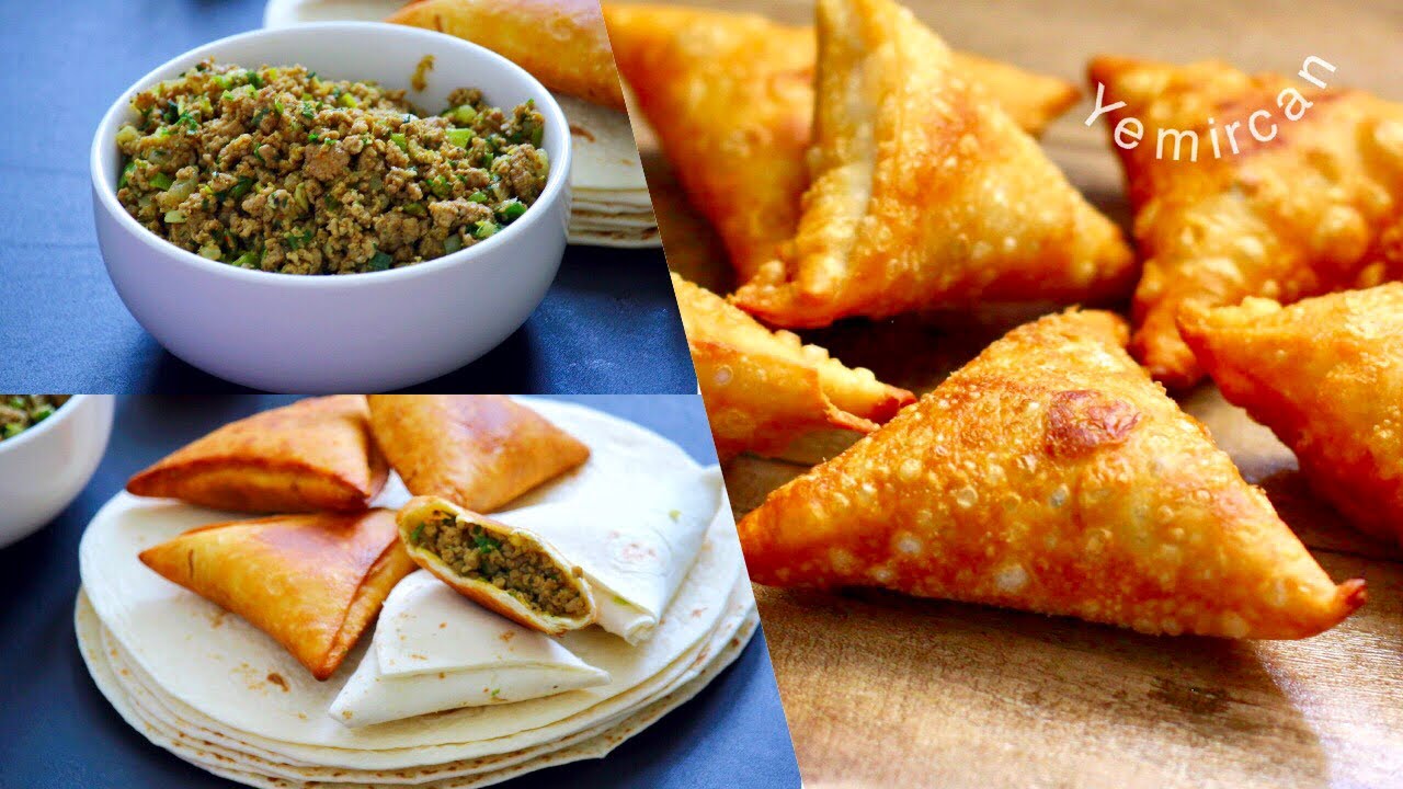 Beef Samosa Using Tortilla  | حشوة سمبوسة باللحم مع البديل لرقائق السمبوسة