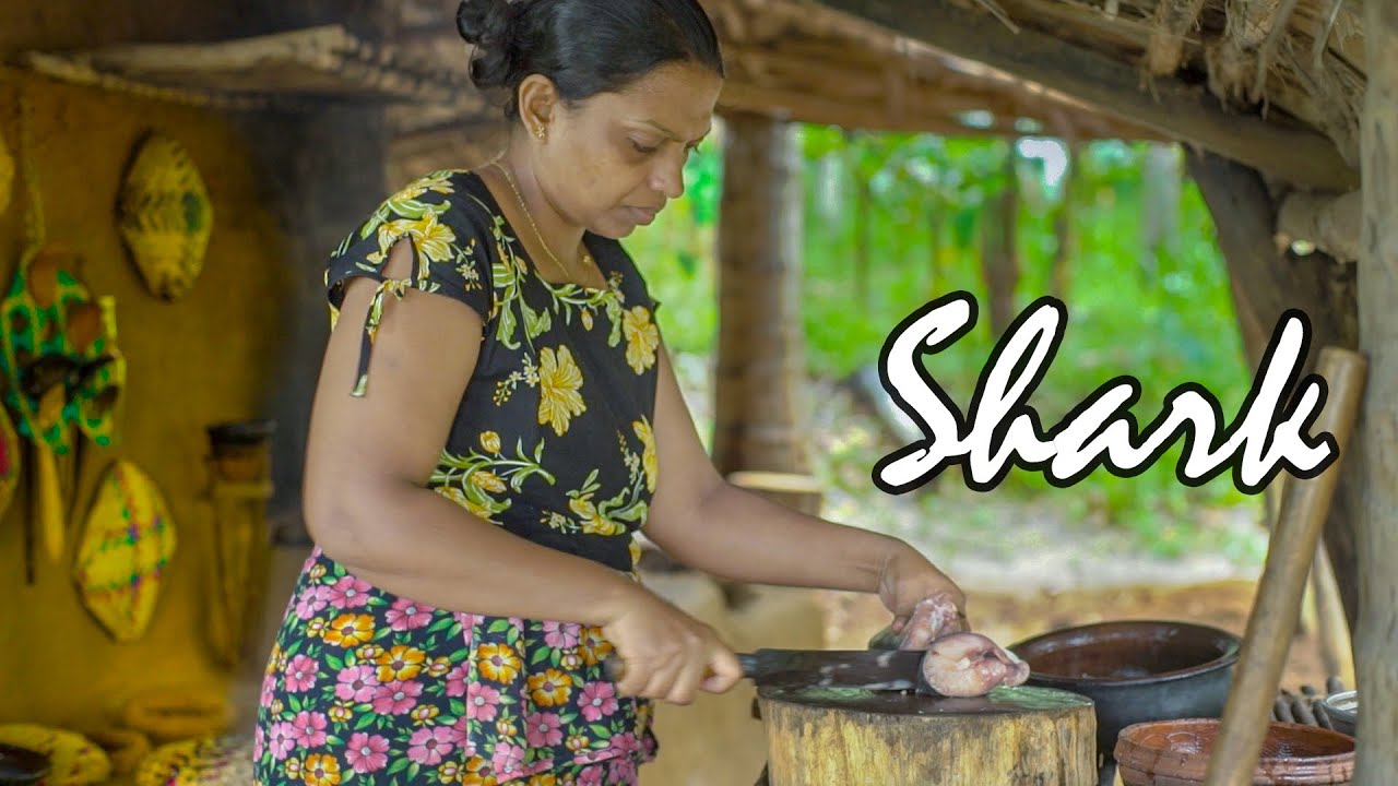 Easy Shark fish recipe|| Rain day village life relaxing video|| mali cooking