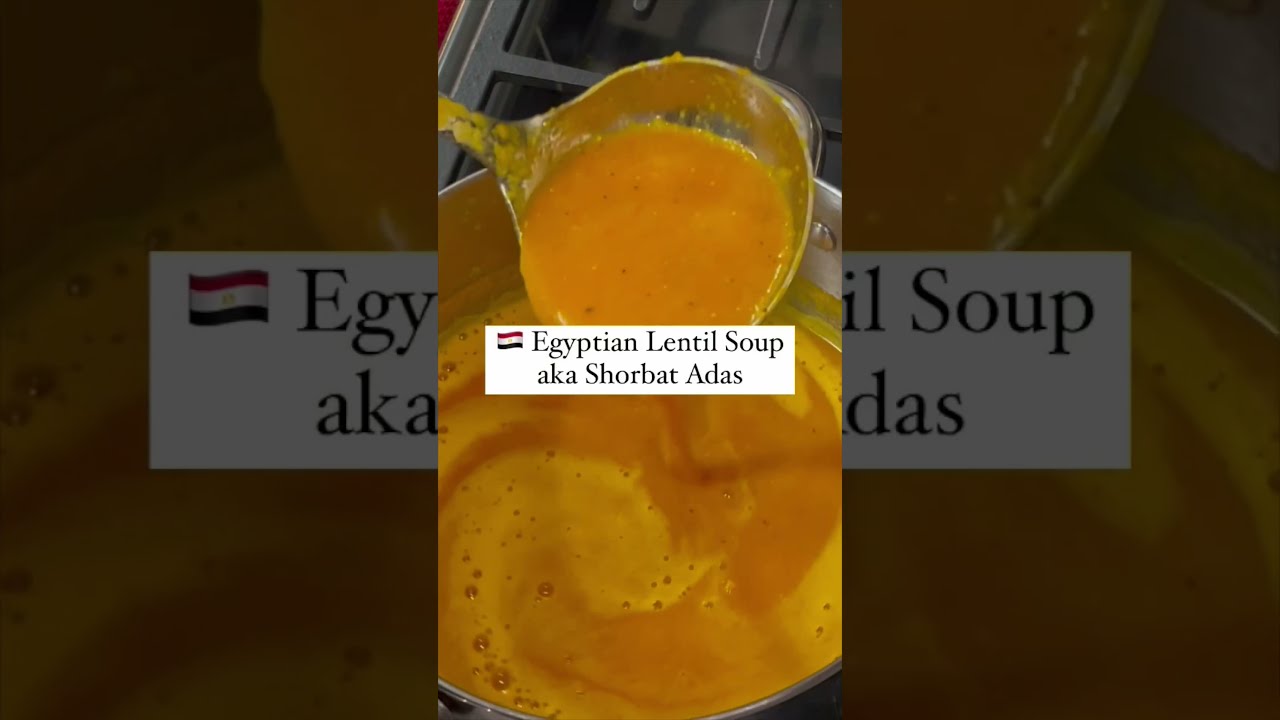 EGYPTIAN LENTIL SOUP RECIPE (AKA SHORBAT ADAS) | MUHAMMED THE EGYPTIAN COOK