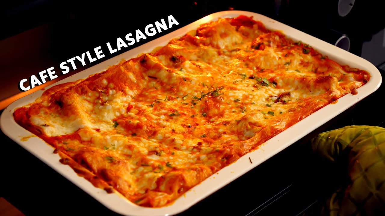 Cafe Style Lasagna Recipe – वेज लसानिया बनाने की विधि – cookingshooking hindi