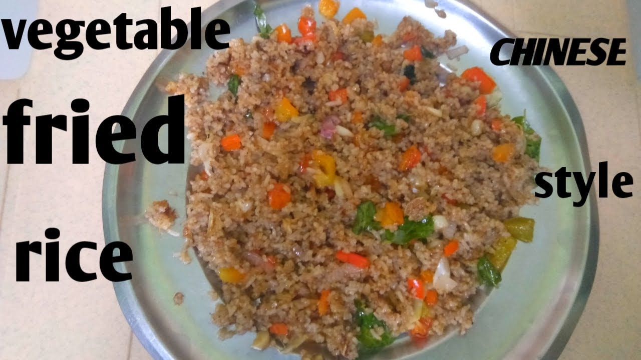 Vegetable fried rice / #chinese style making at home in Tamil ,,#pepper vegetable fried rice