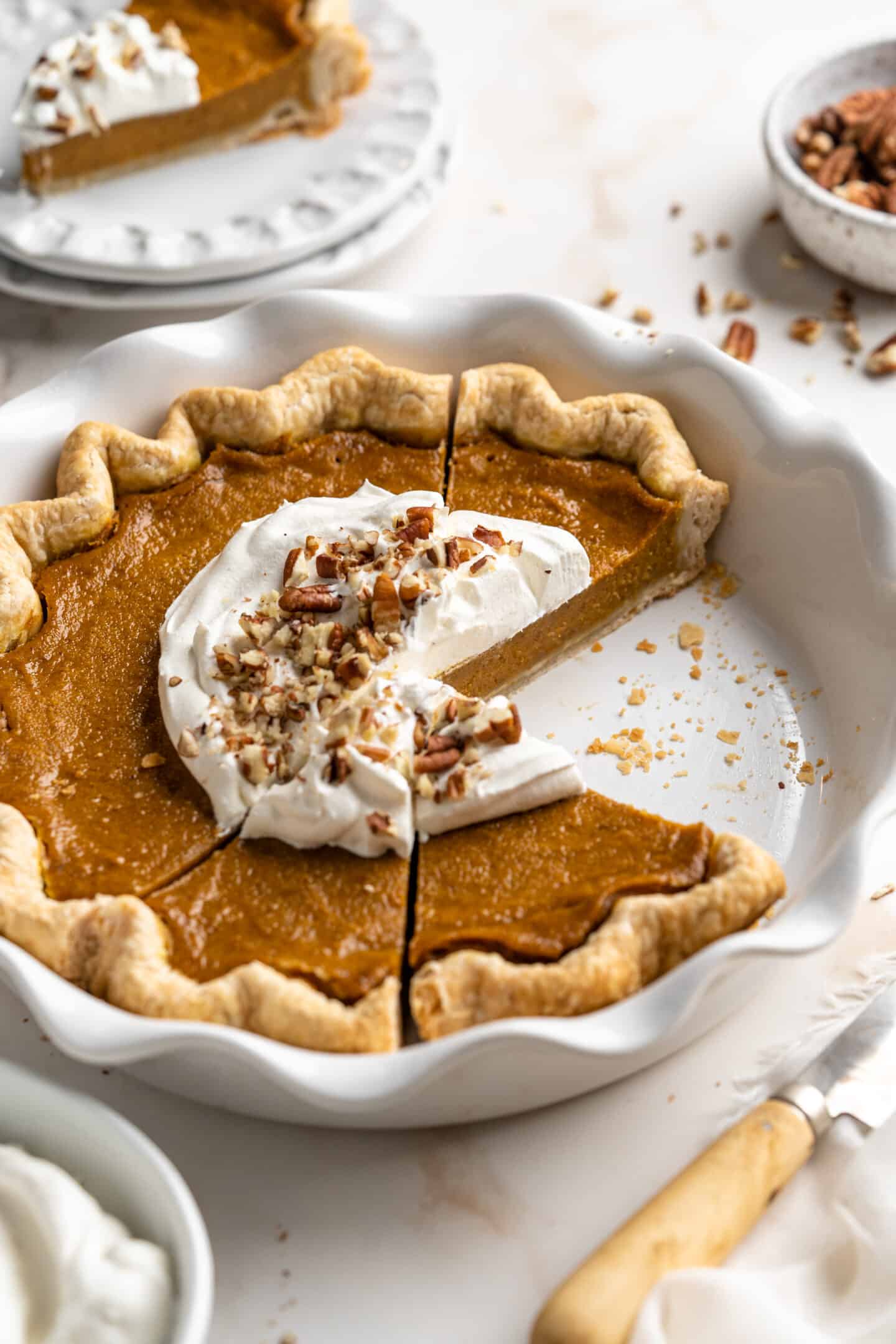 Vegan Pumpkin Pie Recipe | Jessica in the Kitchen