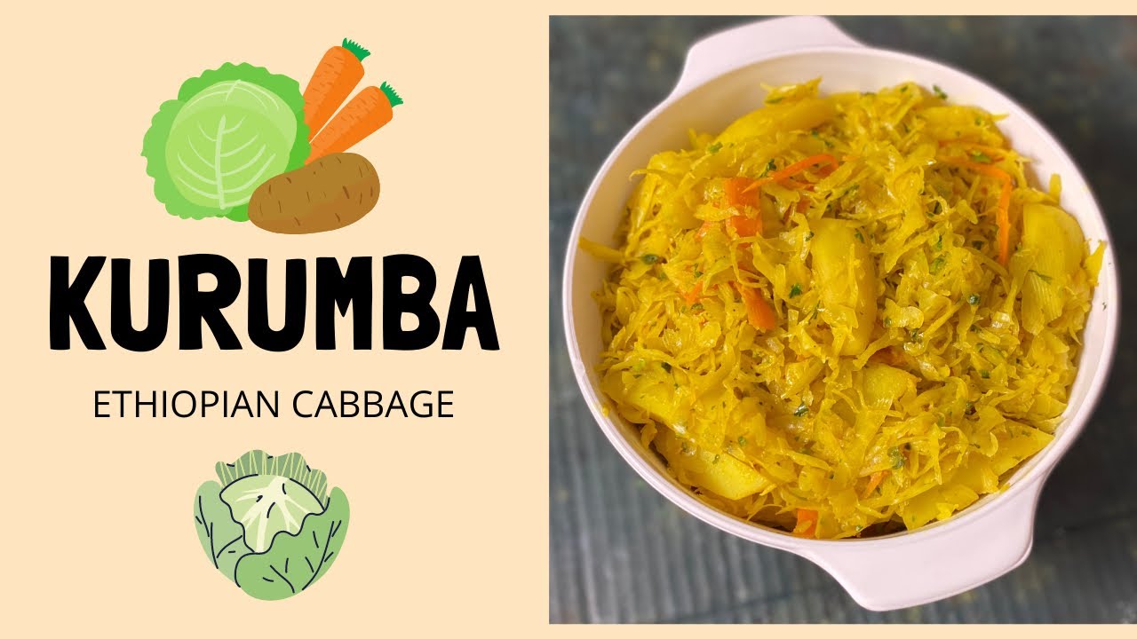 How to make ETHIOPIAN CABBAGE I Kurumba I Tikel Gomen I Vegetarian Recipe I Harari Cooks