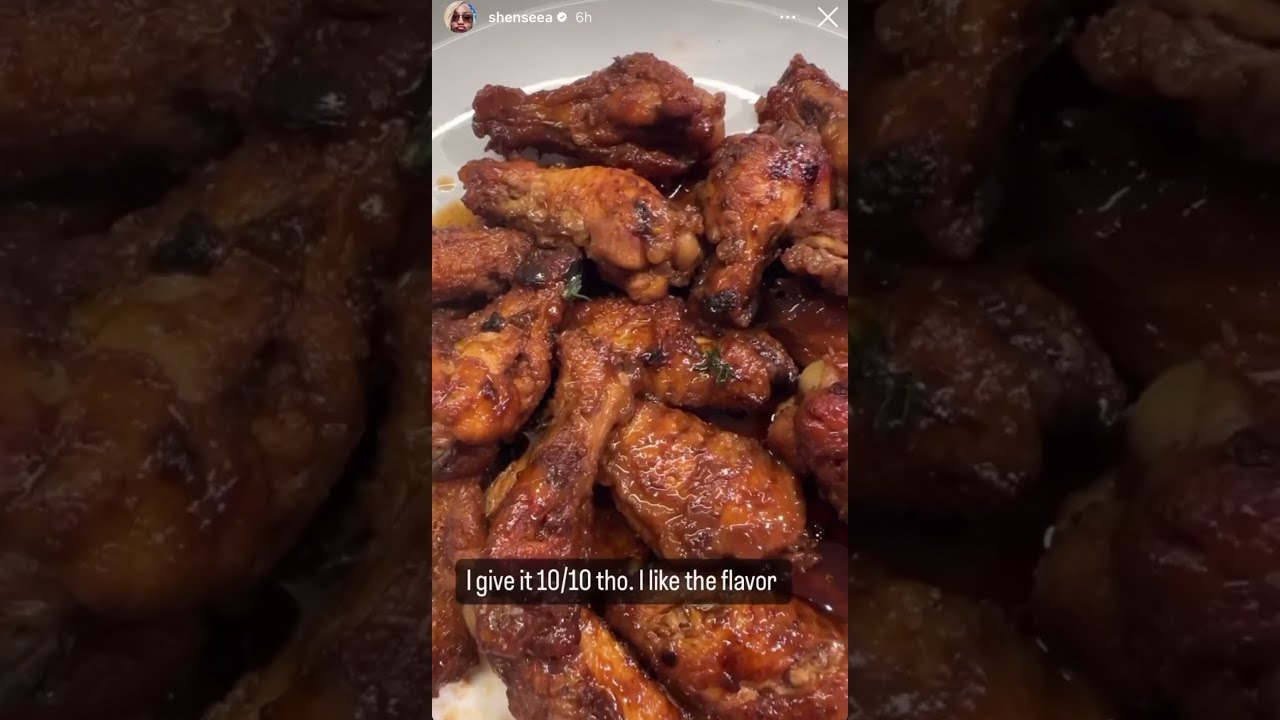 Jamaican artist Shenseea making some coca cola flavored wings