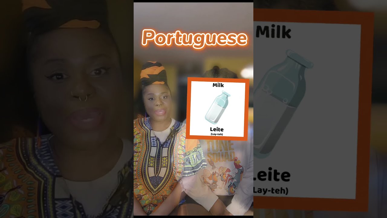 Mozambican PORTUGUESE Food and Drinks Words from our Picture Book