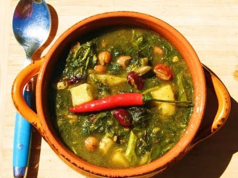 Jamaican Callaloo (Amaranth) And Bean Soup.