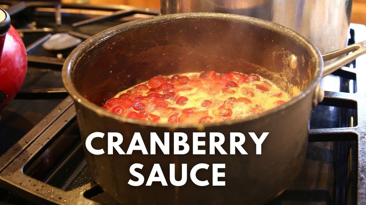 Cranberry Sauce Recipe – American Thanksgiving Holiday Food – Soulfood