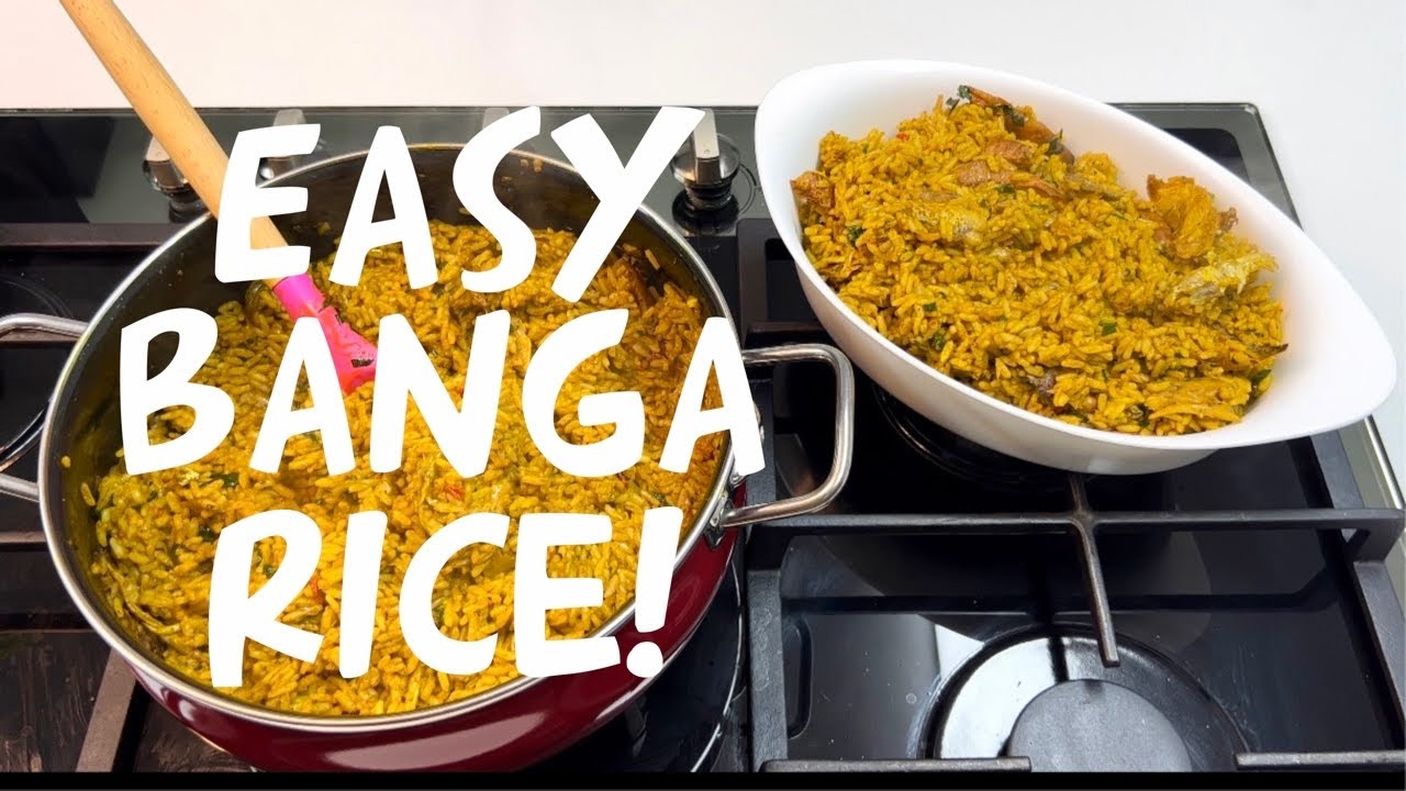 BANGA RICE WITH A TWIST | NIGERIAN PALMFRUIT RICE | NIGERIAN FOOD RECIPES