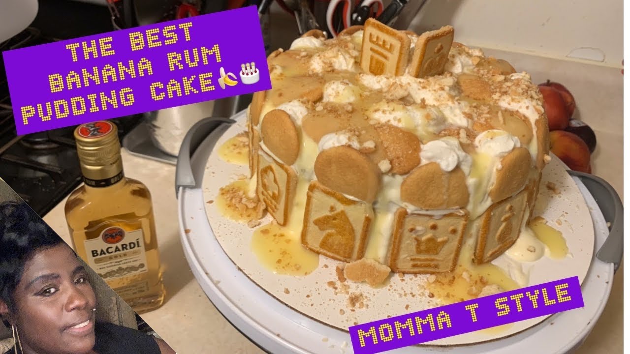 THE BEST BANANA RUM PUDDING CAKE FROM SCRATCH || step by step || Momma T style