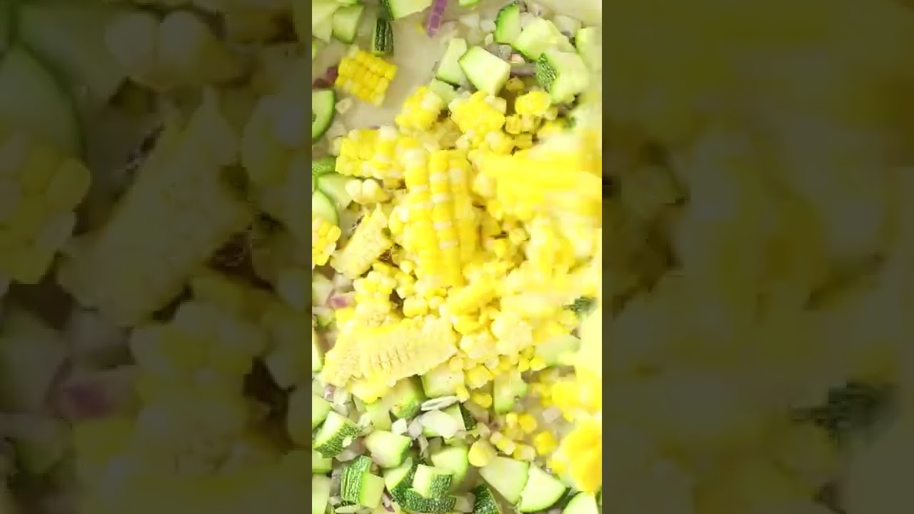 #shorts healthy zucchini and corn succotash | American healthy corn dish | Healthy Salad recipe