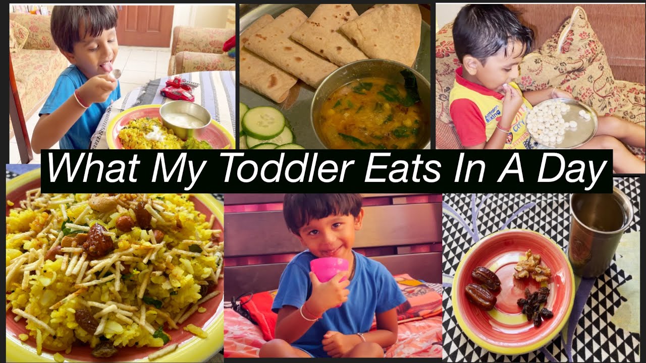 Full Day Toddlers Meal Plan l What my Toddler Eats l Healthy Indian Vegetarian Meal ideas for kids.