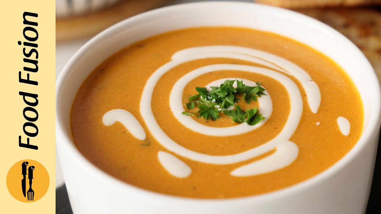 Creamy Tomato Soup Recipe by Food Fusion