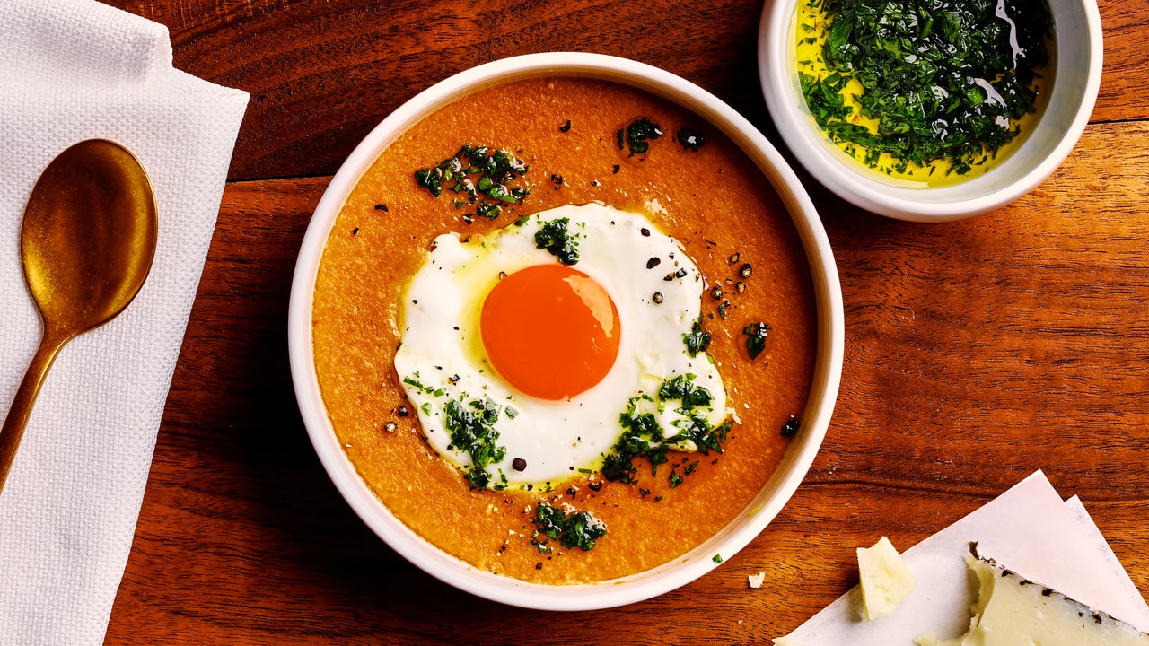 Burnt Toast Soup With an Egg on It Recipe