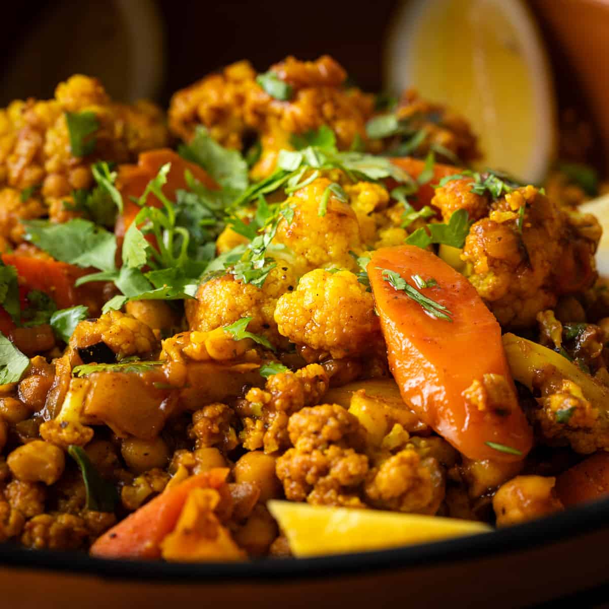 Cauliflower Carrot Vegetable Tagine | Silk Road Recipes