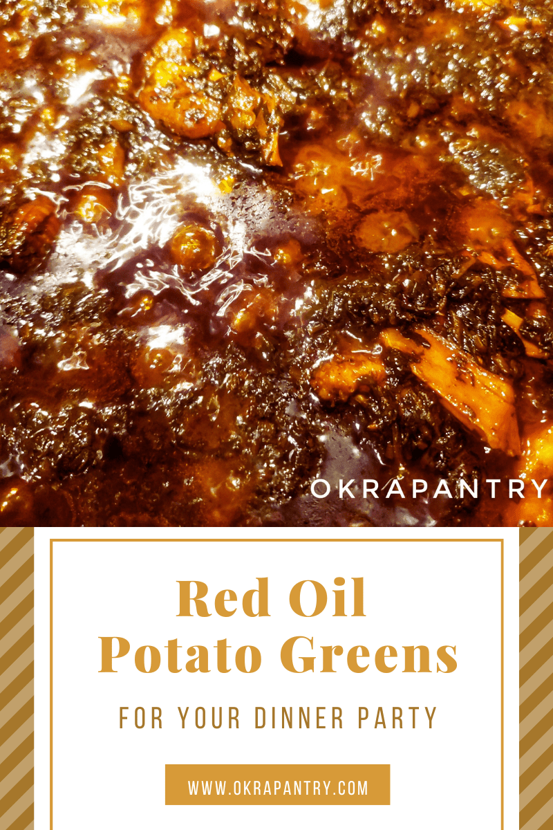 Tasty Thursday: Liberian Red Oil Potato Greens