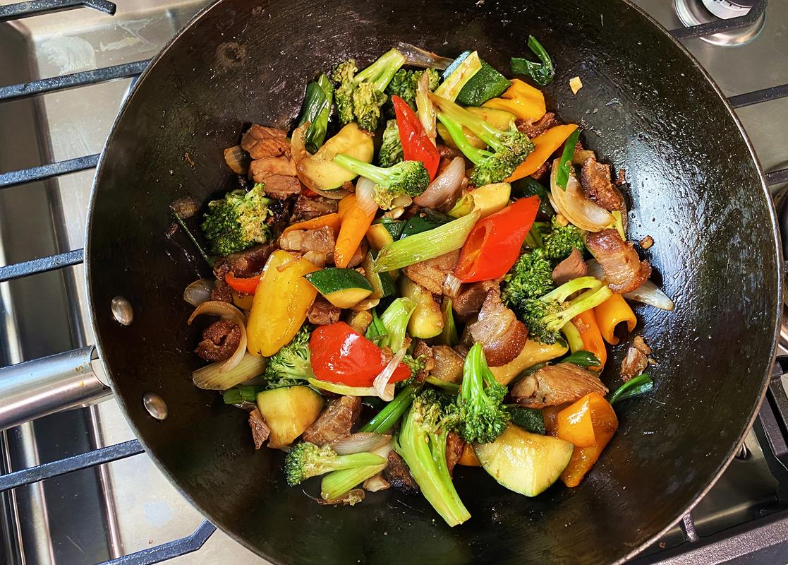 Easy BBQ Pork Belly Stir Fry Recipe.