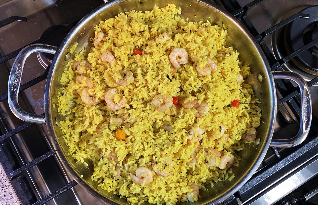 Delicious Garlic Shrimp Rice Recipe.