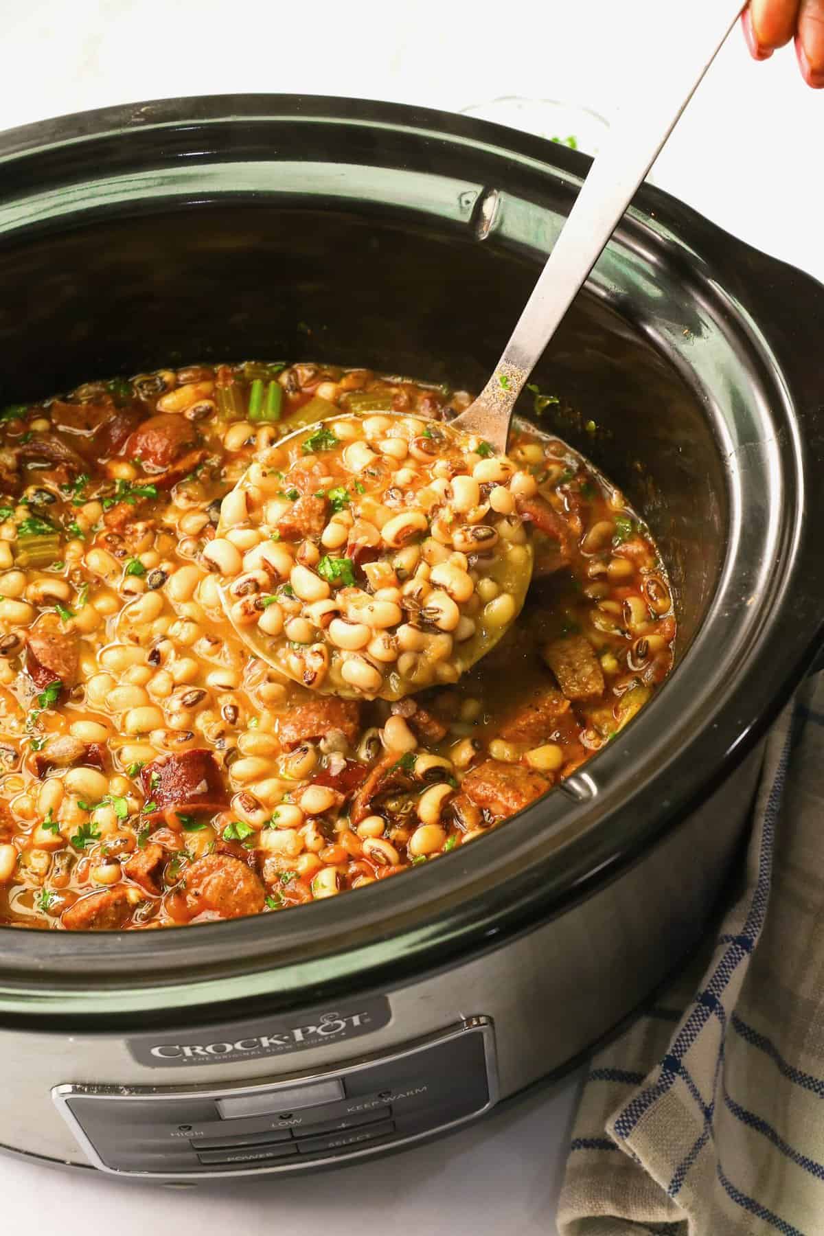 Slow Cooker Black Eyed Peas