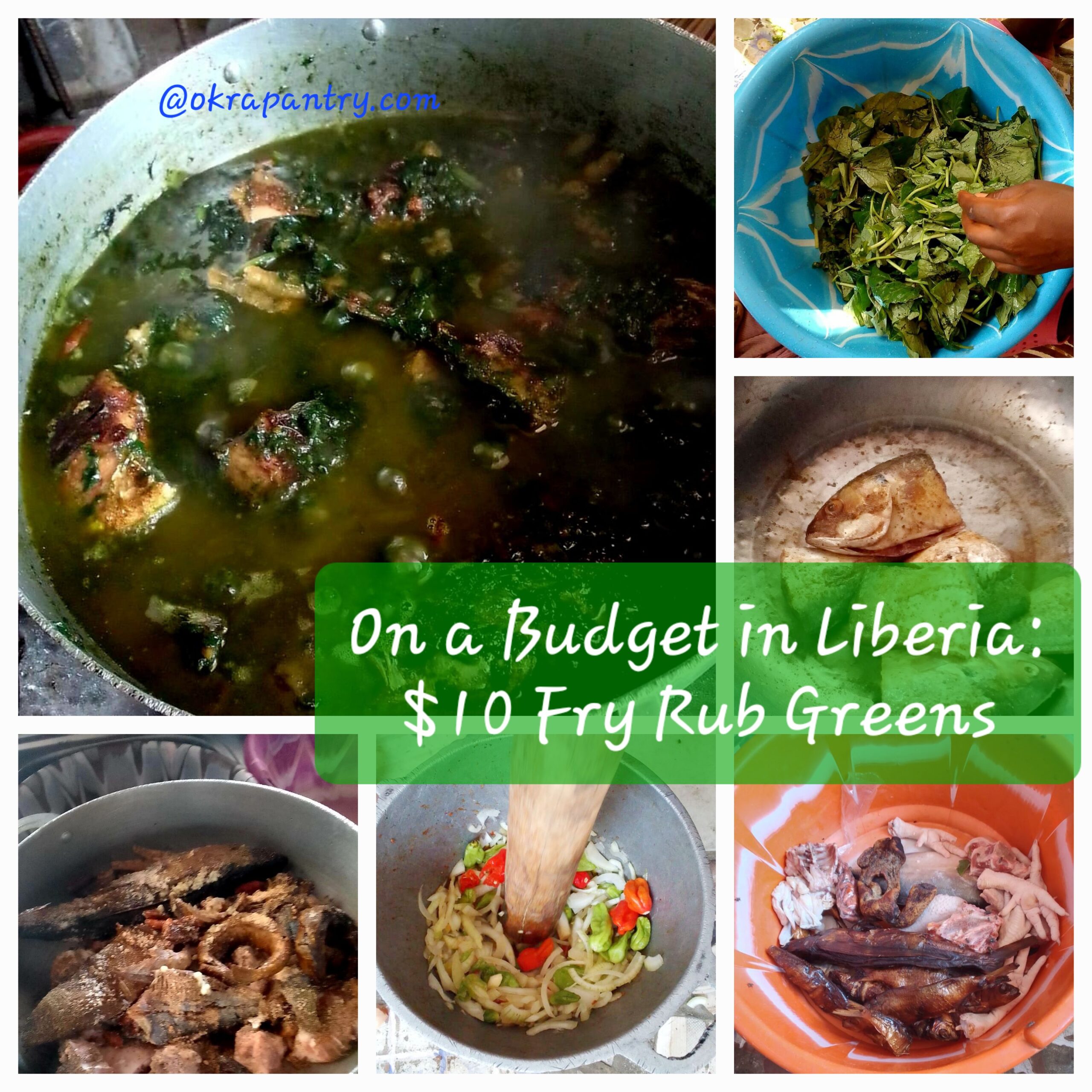 Cooking on a Budget: How to Make Fry Rough Potatoes Greens in Liberia for Just $10 USD